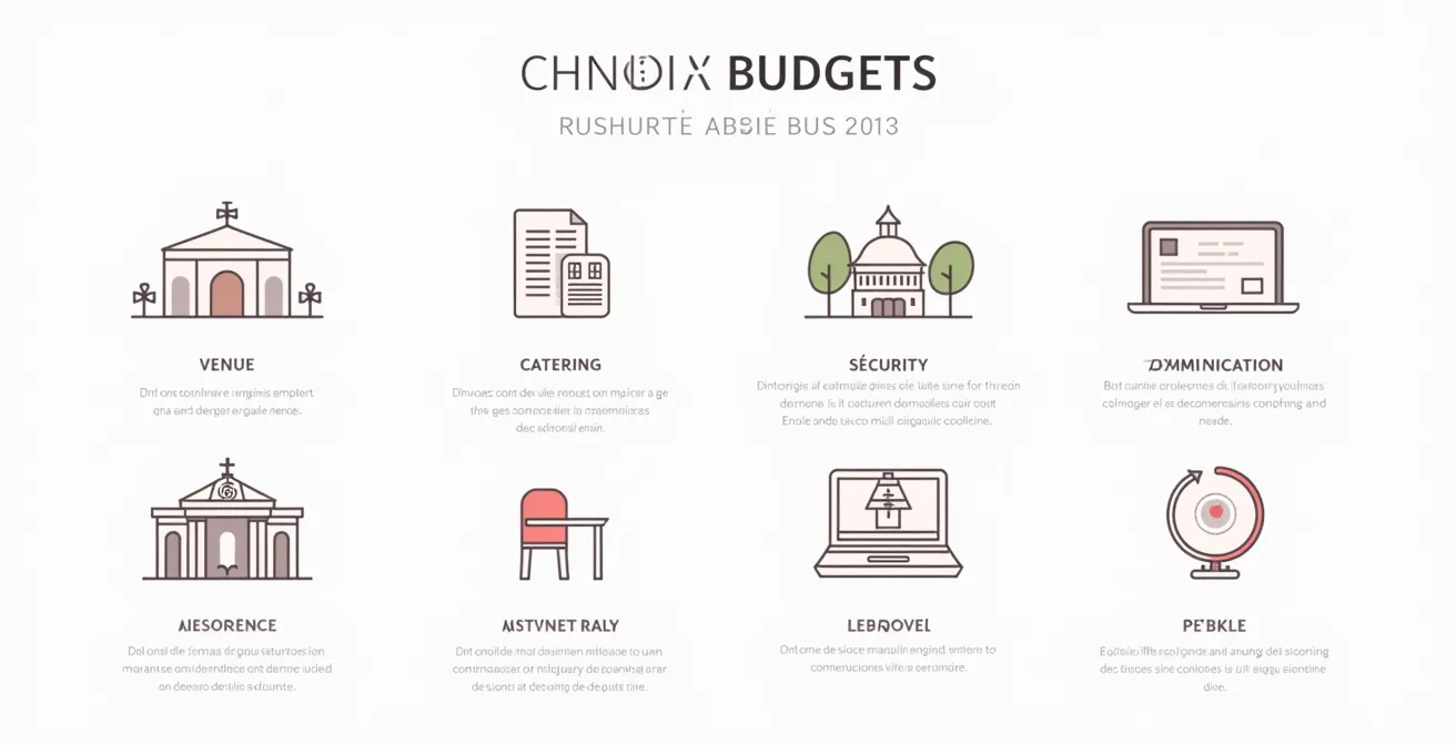 Tableau comparatif illustrant les différents postes de dépenses d'un gala et leur rôle stratégique