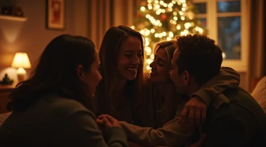 Image symbolique illustrant la reconnexion et le lien humain à Noël, malgré la solitude.